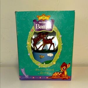 Enesco Disney Bambi Musical Waterball Plays Waltz of the Flowers